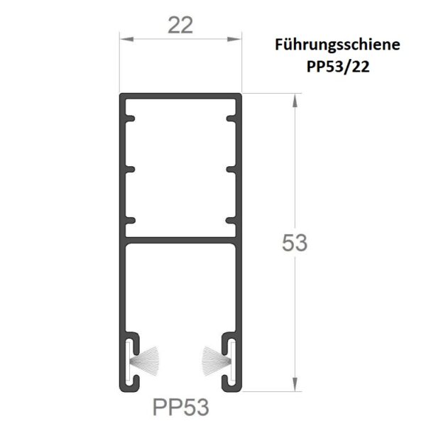 PP53 - ALU 53 x 22 mm